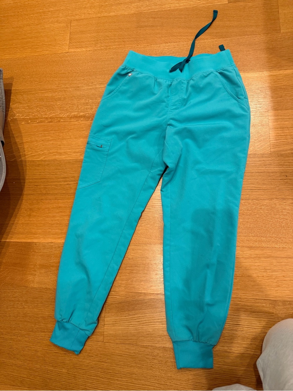 FIGS Teal Jogger Pants - Comfortable Drawstring Bottoms